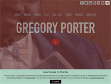Tablet Screenshot of gregoryporter.com